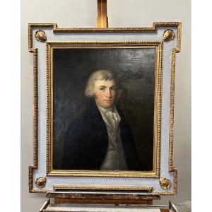 Ancien Portrait d'Un Gentilhomme De 1800