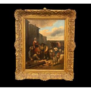 Antique 18th Century Flemish Painting