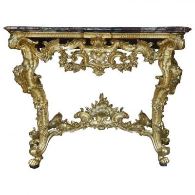 Old Rococò Console From The 18th Century -italy Genoa