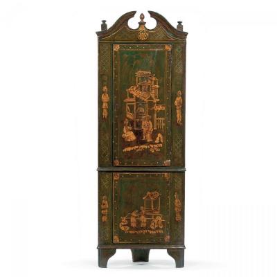 Old Corner Wardrobe From The Eighteenth Century