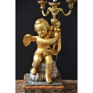 Old Pair Of Putti From 1700