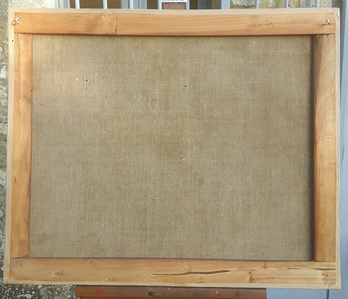 Tableau - Paysans Italiens - Huile Sur Toile XIX Siècle-photo-2