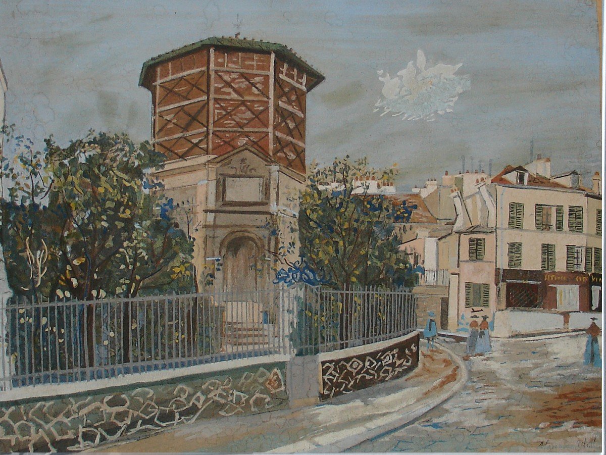Print View Of Montmarte By Maurice Utrillo - Jacomet Process-photo-2