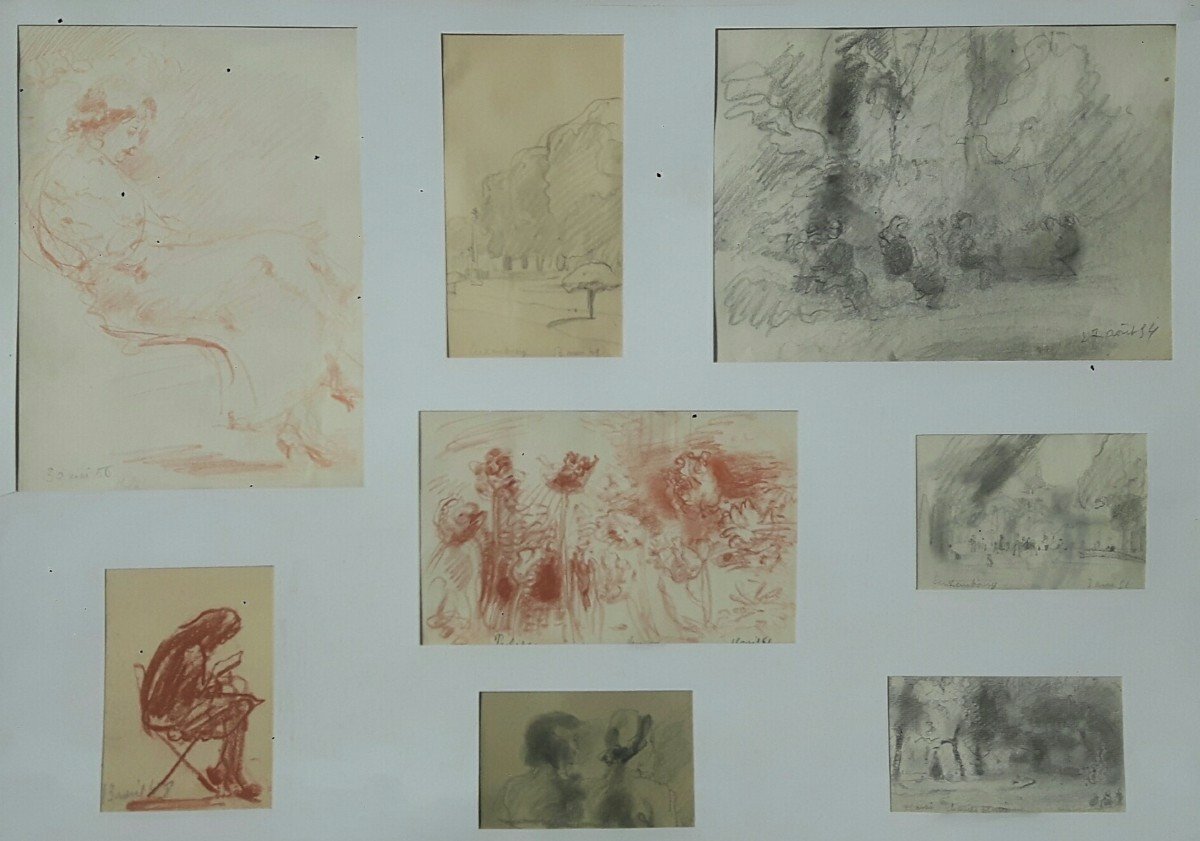 Drawings By René Thomsen _ Views Of Paris Park