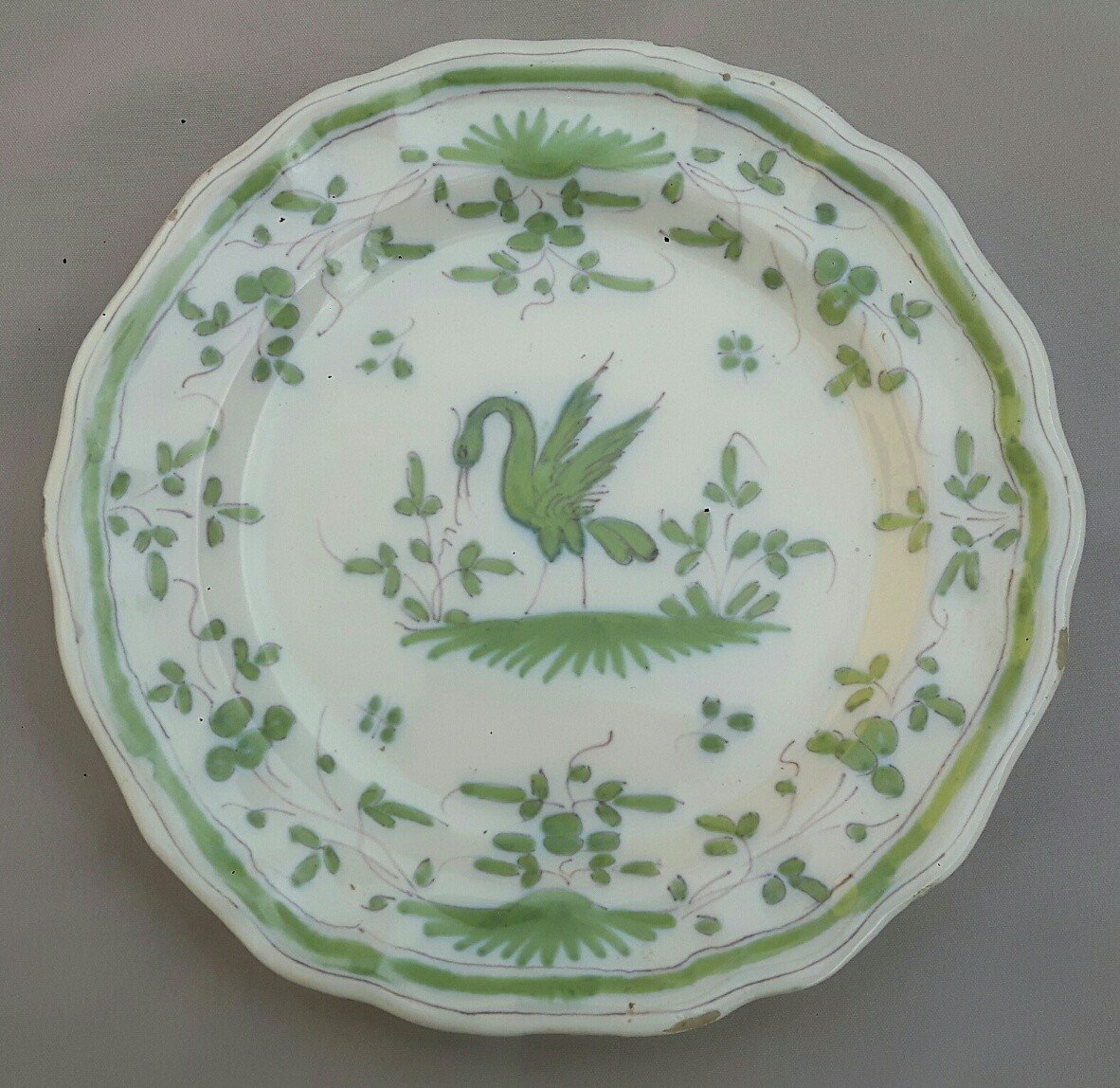 Moustiers Plate XVIIIth Century