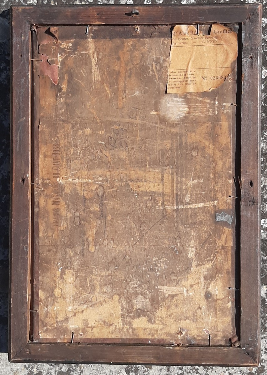 Tableau XIX° - Bouquet De Fleurs - Huile Sur Panneau - Signé A.Dronsart-photo-1