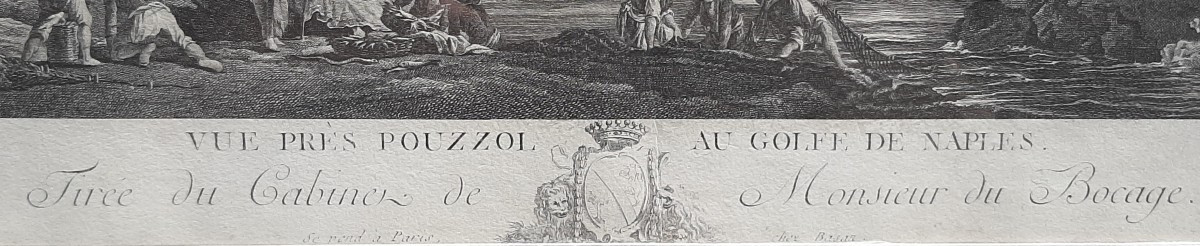 Paire De Gravures De Marines Du XVIII°siècle Par Joseph Vernet Et Lacroix De Marseille-photo-2