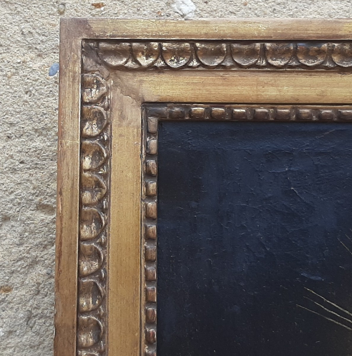 Tableau Vierge à l'enfant du XVIIème siècle-photo-4