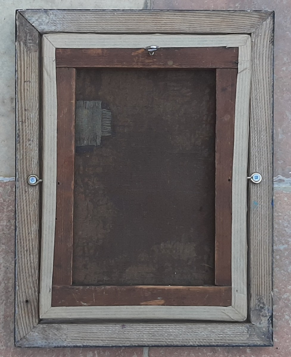 Painting Of An Inn Scene With A Guitarist In The Style Of David Teniers, 19th Century-photo-1