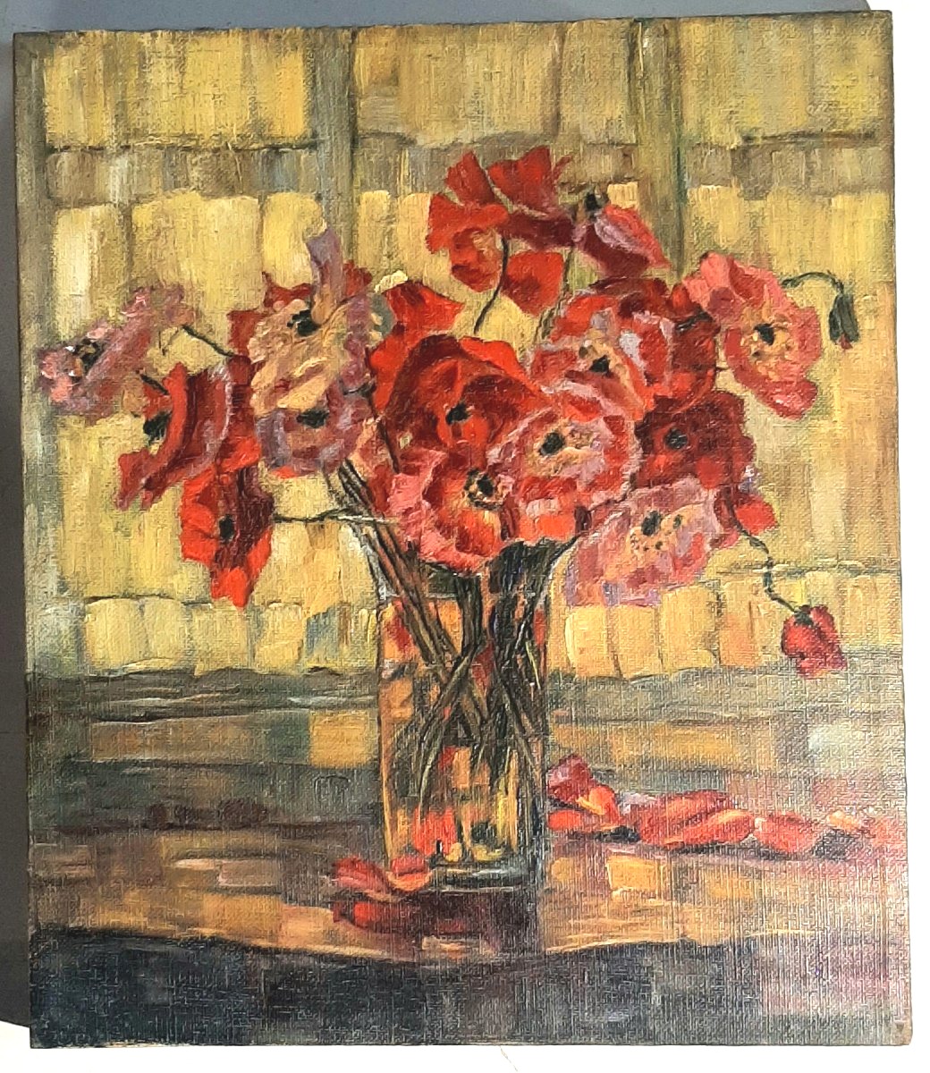 Art Deco Flower Bouquet Painting