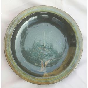 Large Ceramic Dish By Pierre Saint Paul