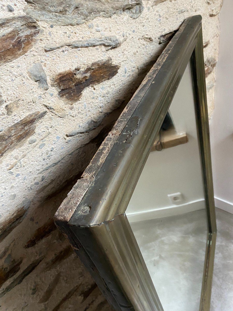 Miroir De Bistrot En Laiton -photo-1