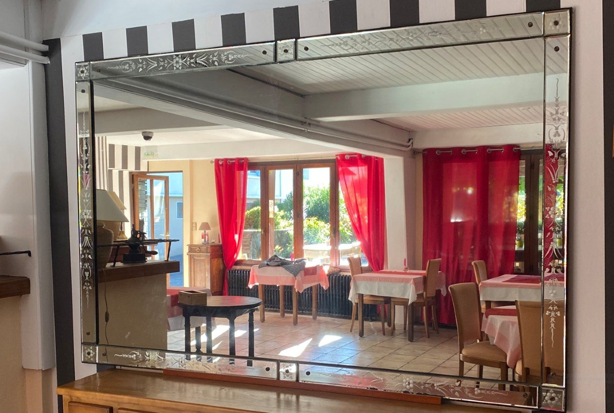 Immense Miroir Venitien De Café
