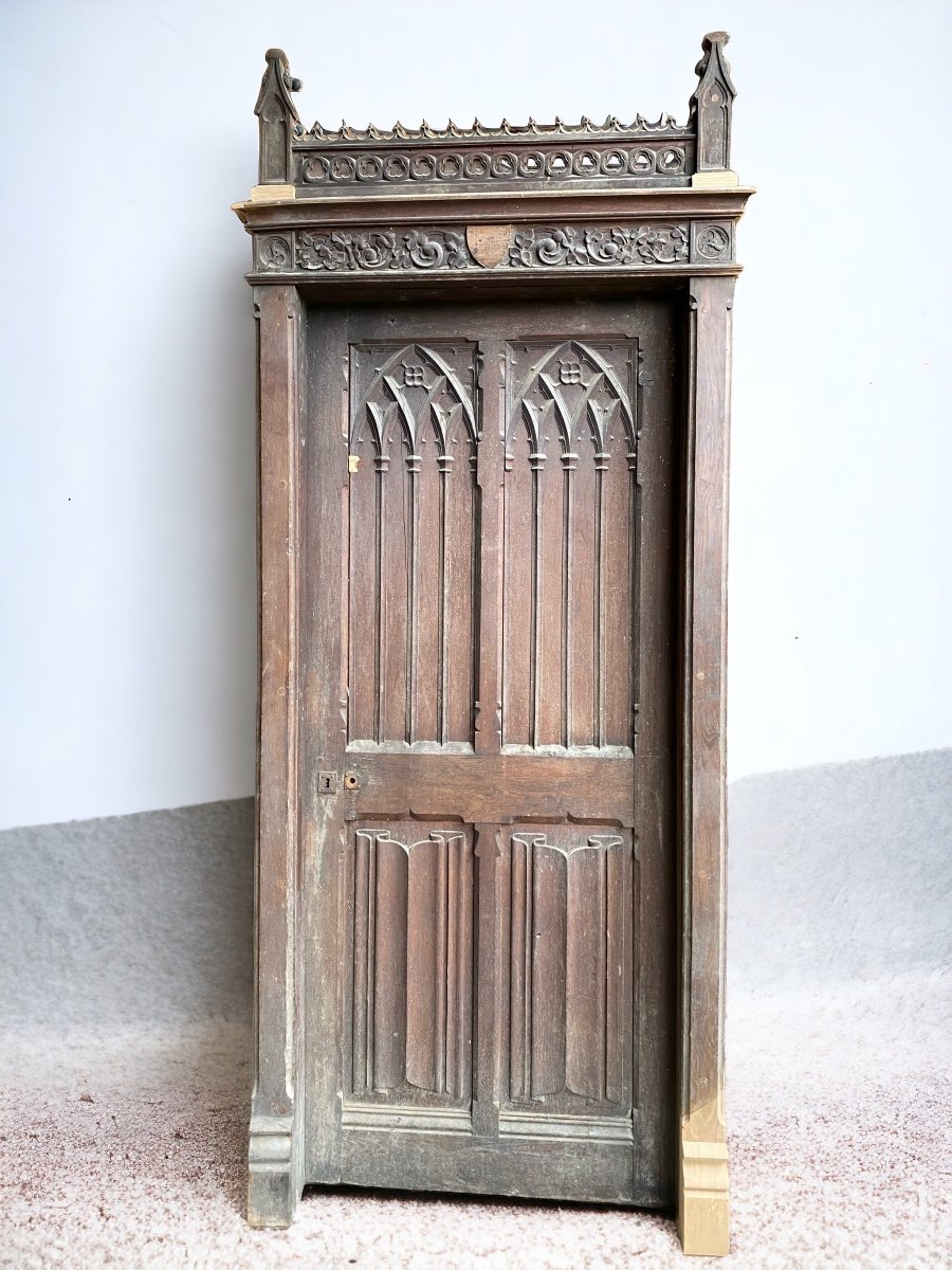 Porte Style Gothique En Chêne 