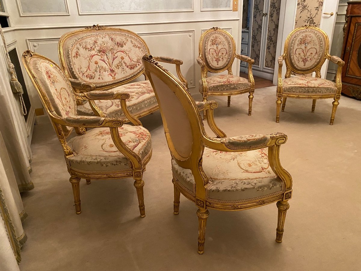 Salon Bois Doré Tapisserie d’Aubusson-photo-4