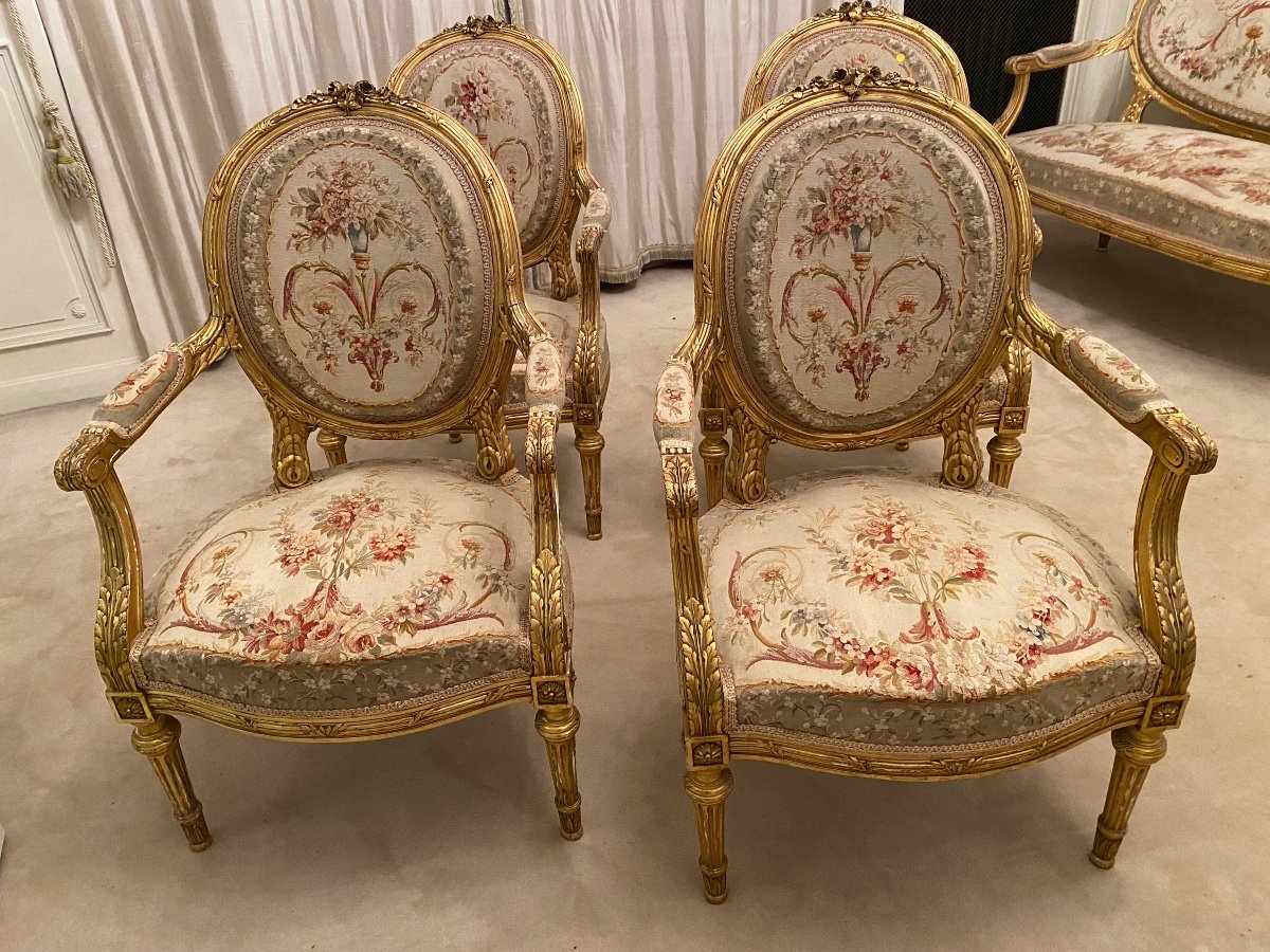 Salon Bois Doré Tapisserie d’Aubusson-photo-2