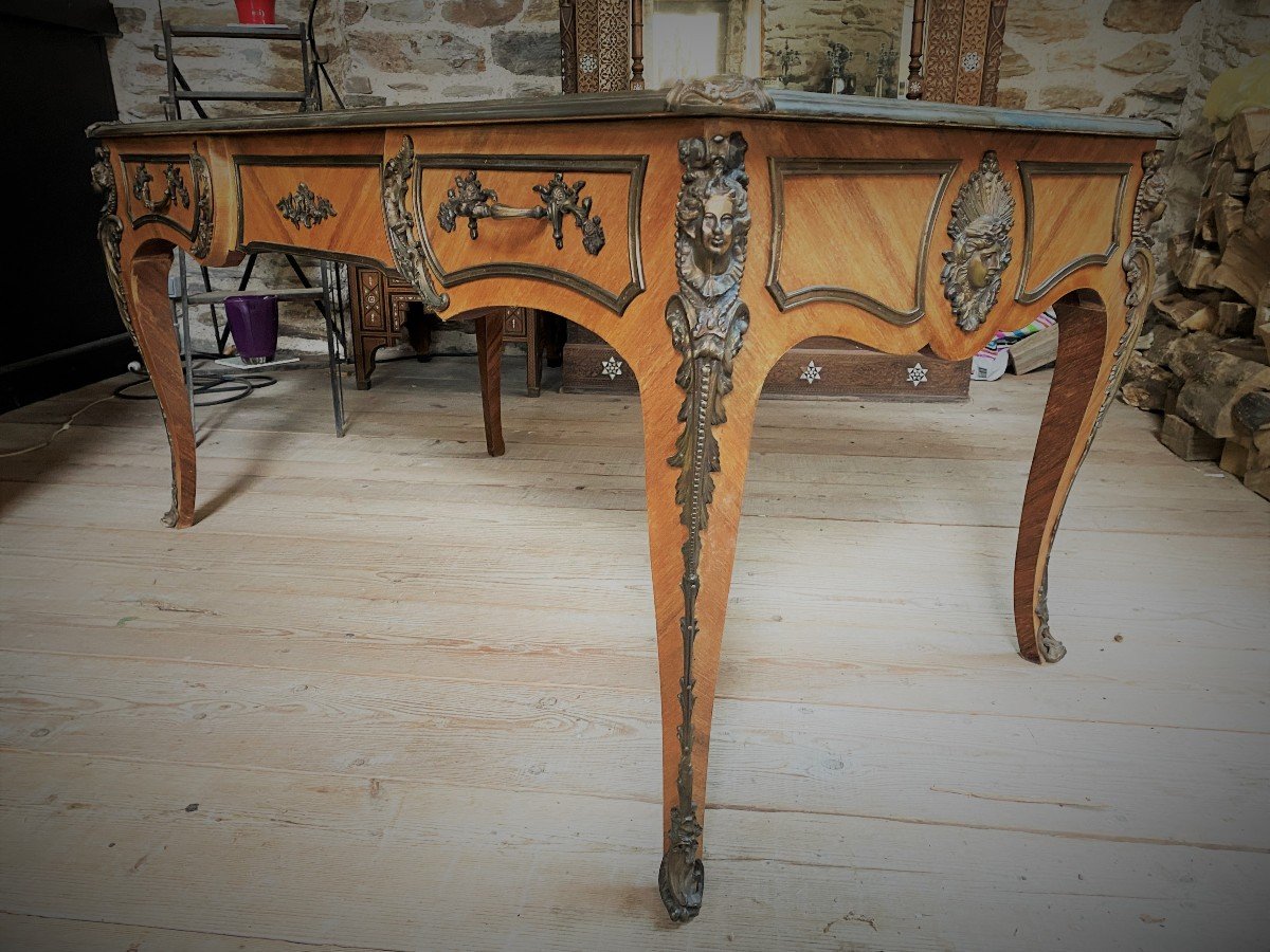 Bureau Plat Style Louis XV-photo-3