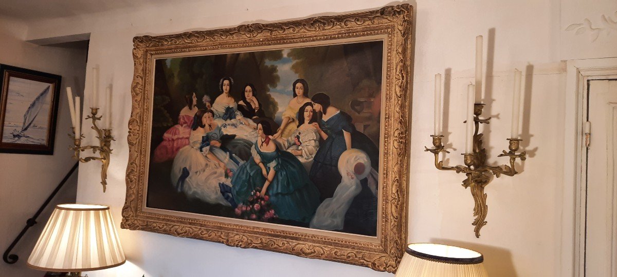 "empress Eugénie Surrounded By Her Ladies Of Honor"-photo-3