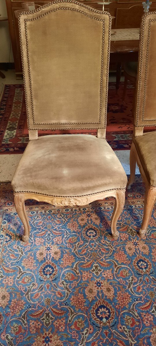 Paire De Chaises De Style Régence-photo-2