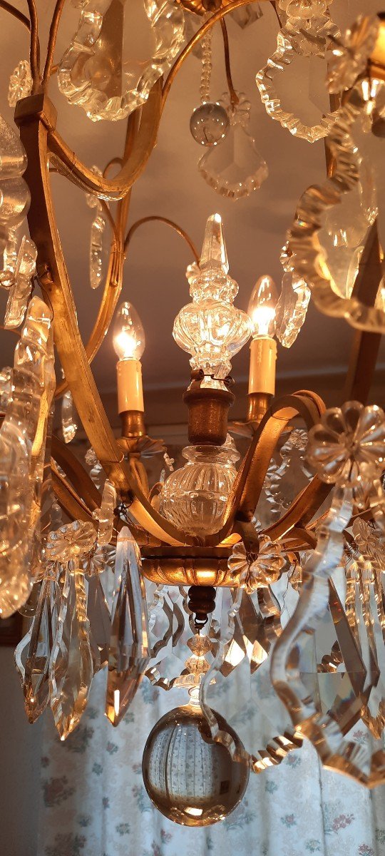 New Cage Chandelier Lights 19th Century-photo-3