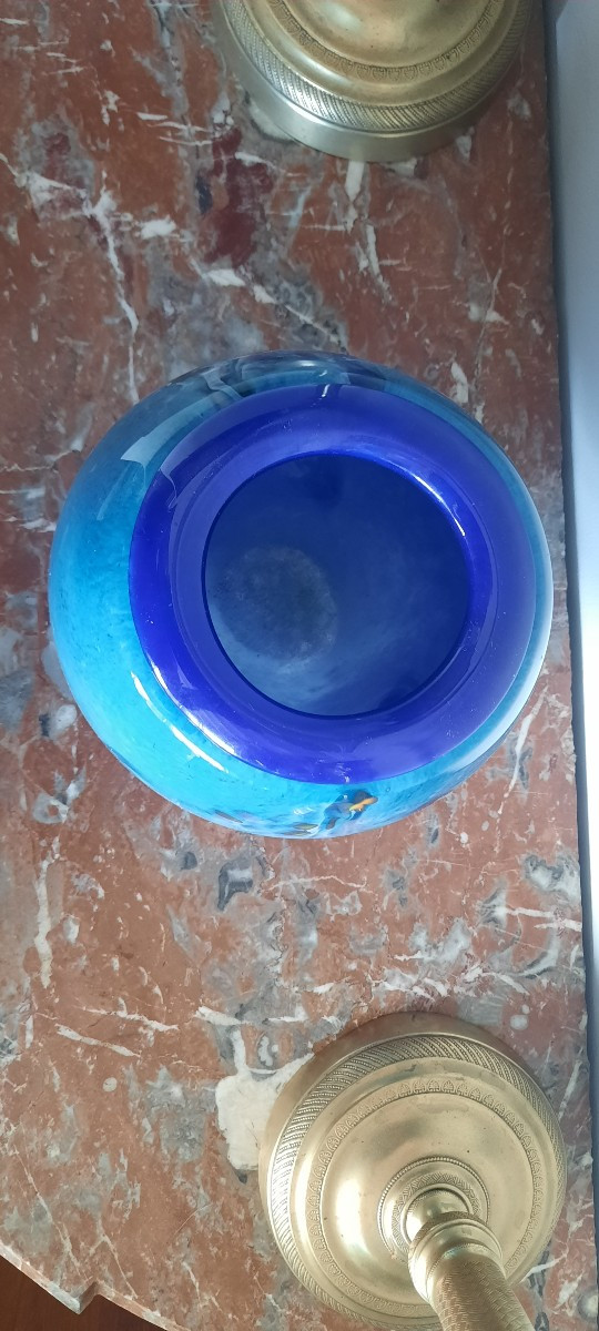 Biot Glass Vase Jean Michel Operto-photo-5