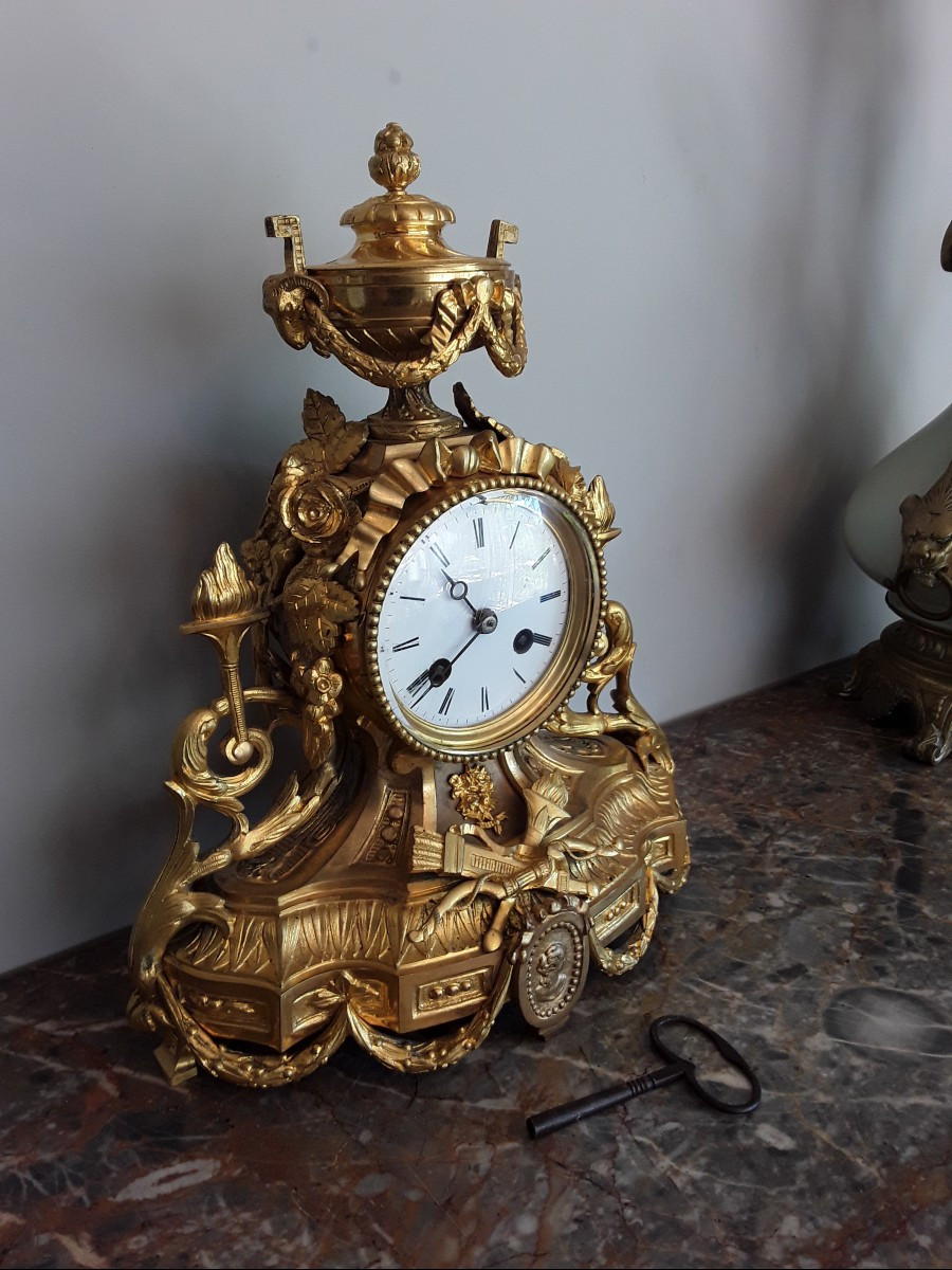 pendule style louis XVI époque XIXème siècle-photo-2