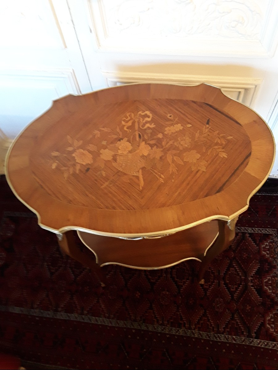 Transitional 19th Century Coffee Table-photo-4