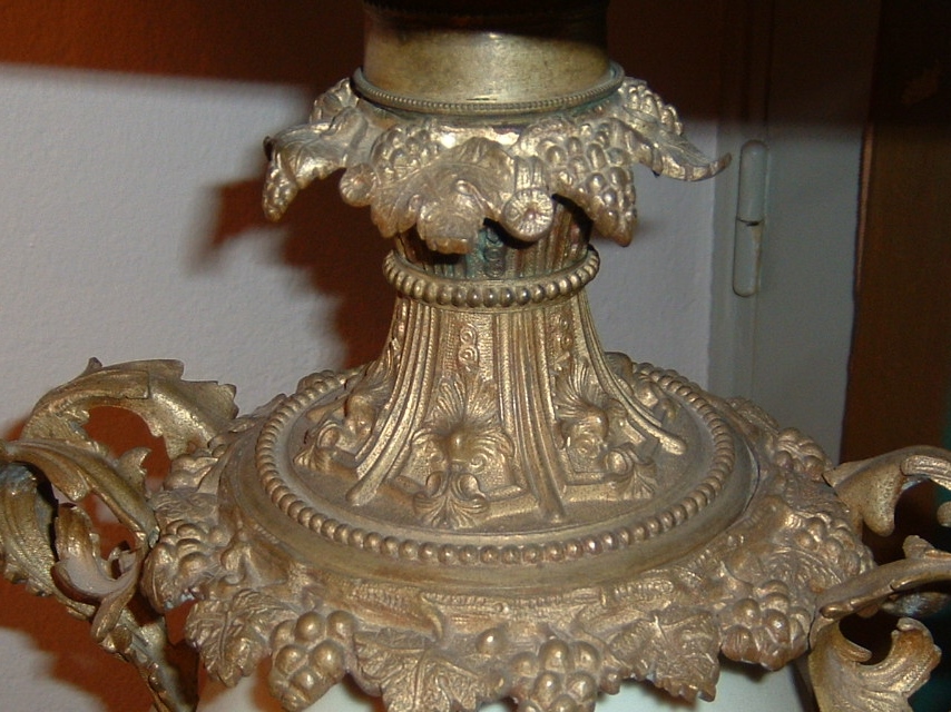 Lampe En Porcelaine De Paris époque XIXème Siècle-photo-3
