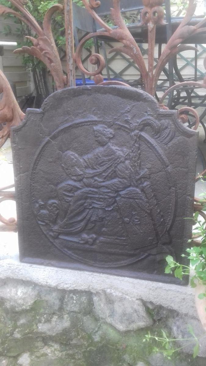 Plaque De Cheminée XVIIIème Siècle-photo-2