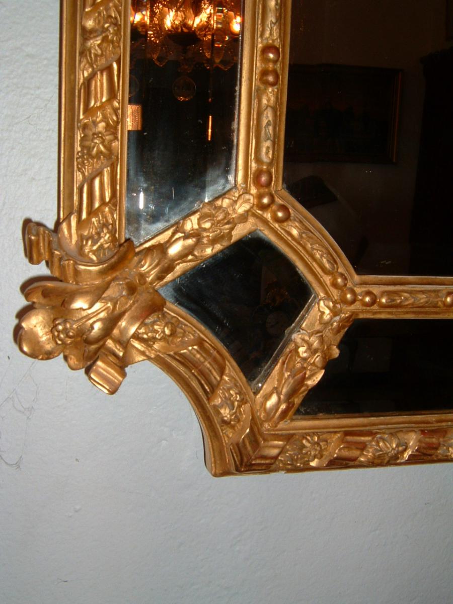 Miroir à Parclose De Style Louis XVI Epoque XIXéme Siècle-photo-3