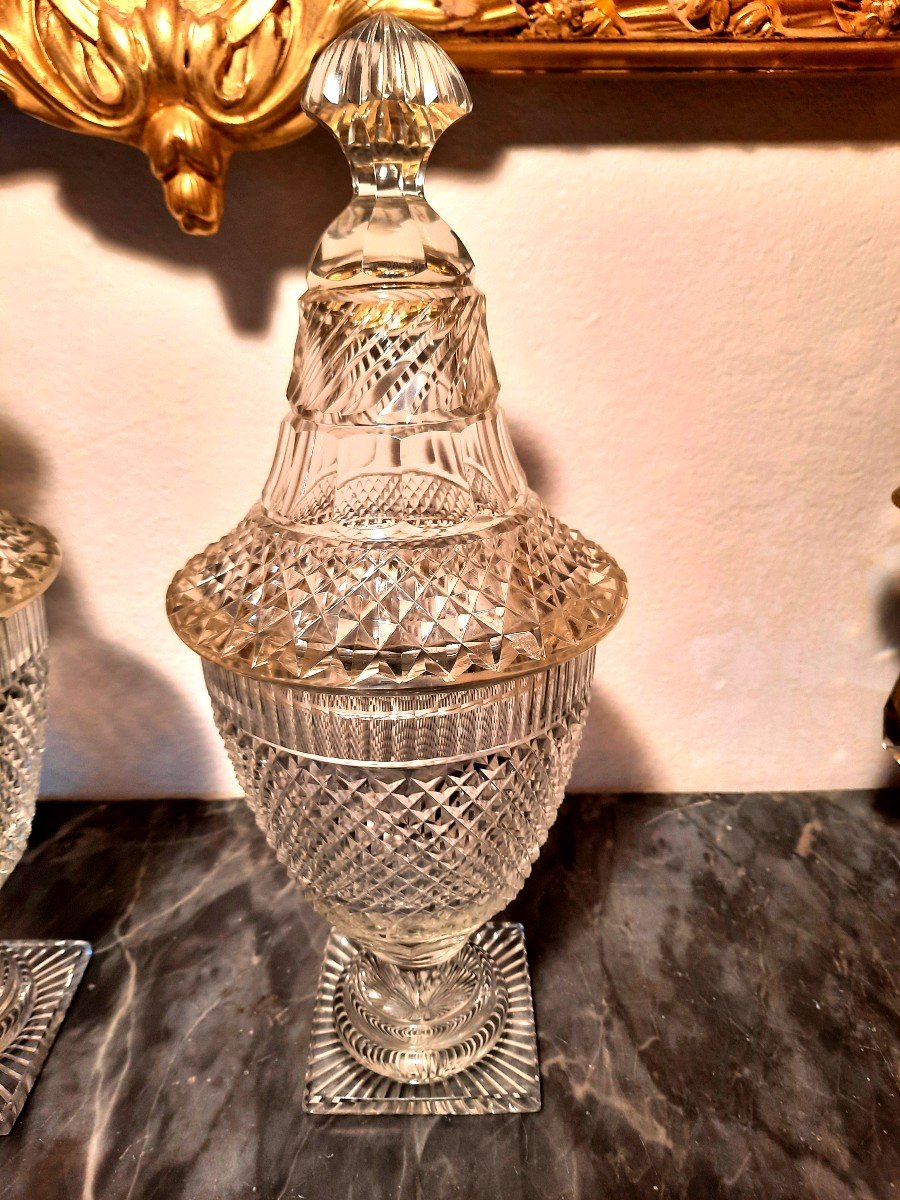 Paire De Drageoirs Baccarat-photo-2