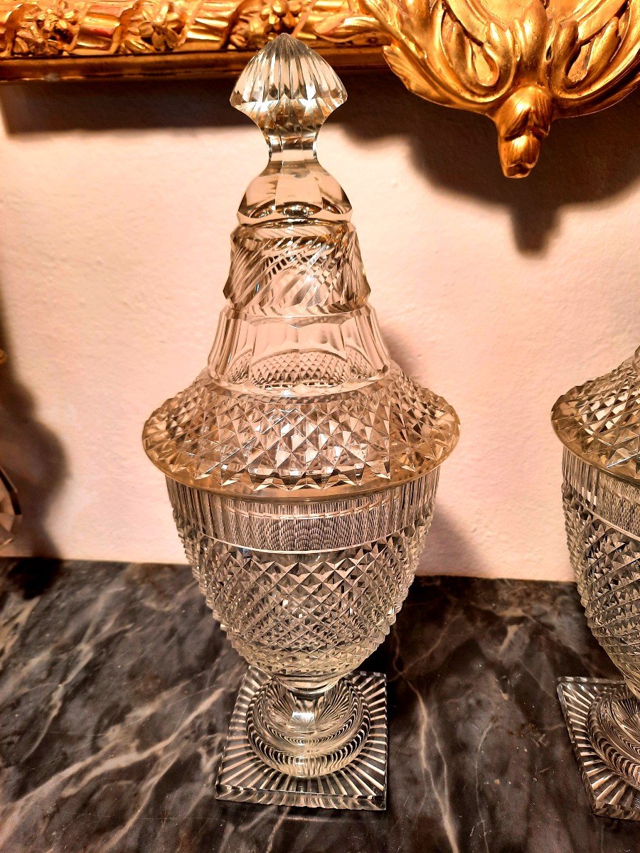 Paire De Drageoirs Baccarat-photo-3