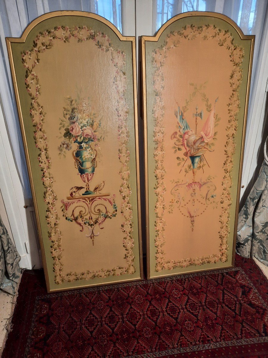 Deux Cartons De Tapisserie époque XIXème Siècle