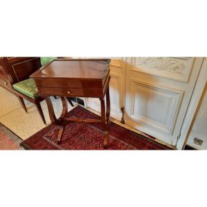 Empire Style Mahogany Work Table