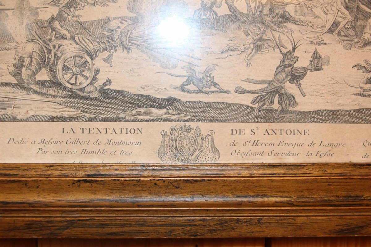 Gravure De Jacques Callot XVIIIeme La Tentation De Saint Antoine-photo-4