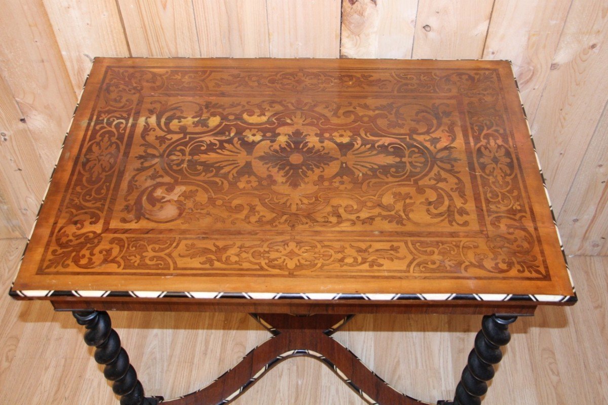 Napoleon III Period Desk Table-photo-2