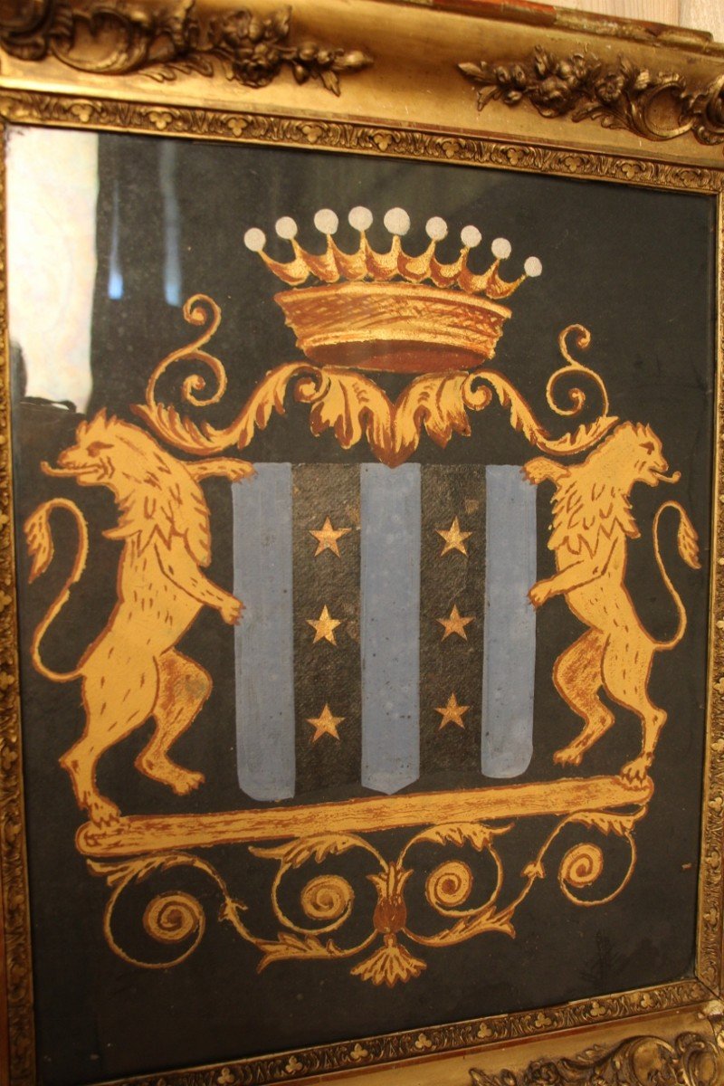 Nineteenth Framed Coat Of Arms-photo-2