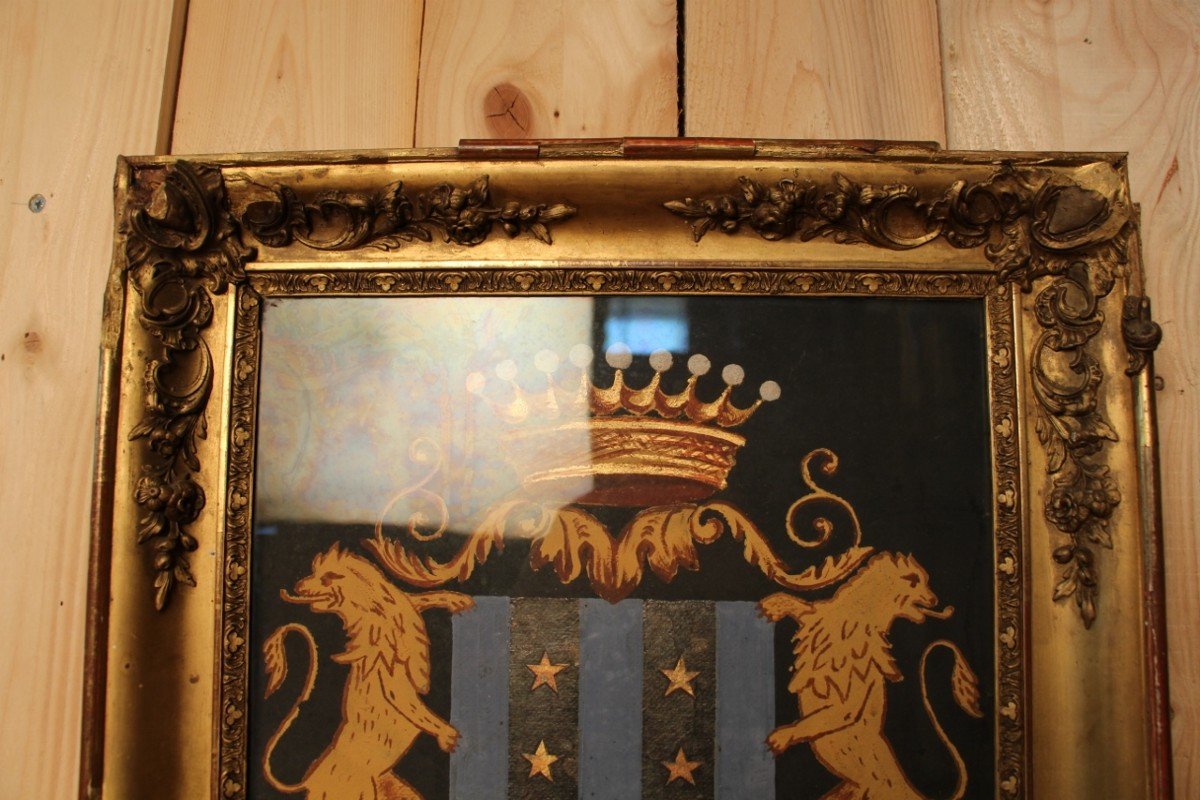 Nineteenth Framed Coat Of Arms-photo-3