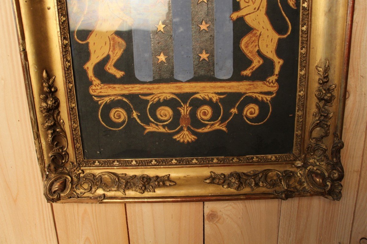 Nineteenth Framed Coat Of Arms-photo-4