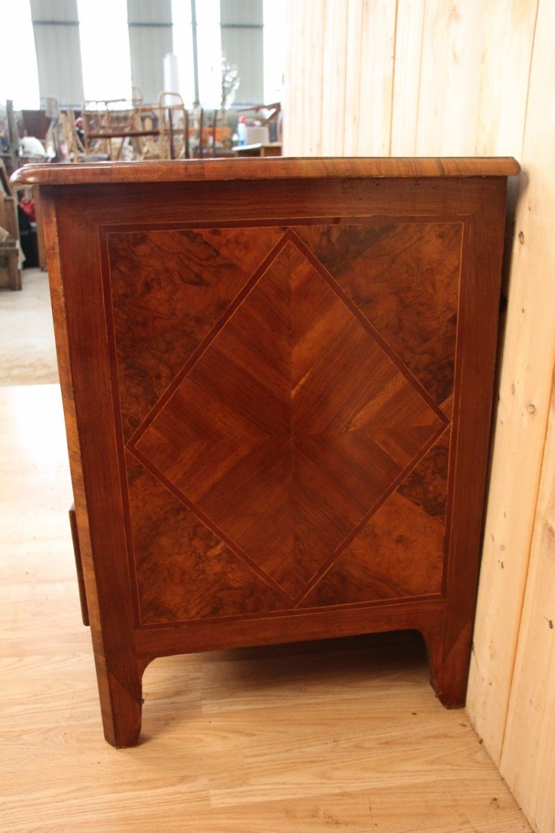 Commode In Marquetry XVIIIth Louis XIV-photo-3