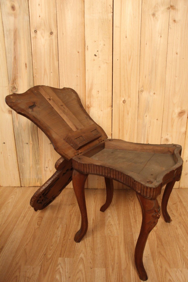 Black Forest Chair, German Or Swiss Work XIXth-photo-4