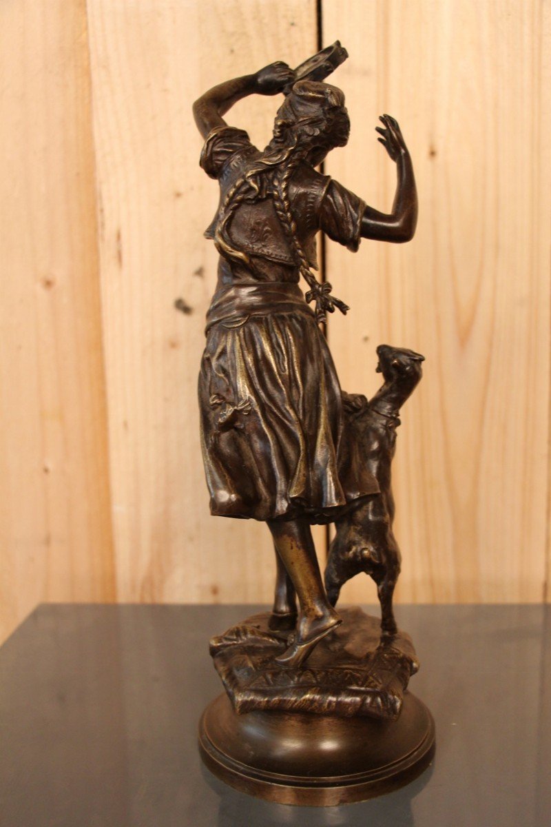 Bronze Esmeralda De Adrien Etienne Gaudez XIXeme-photo-3