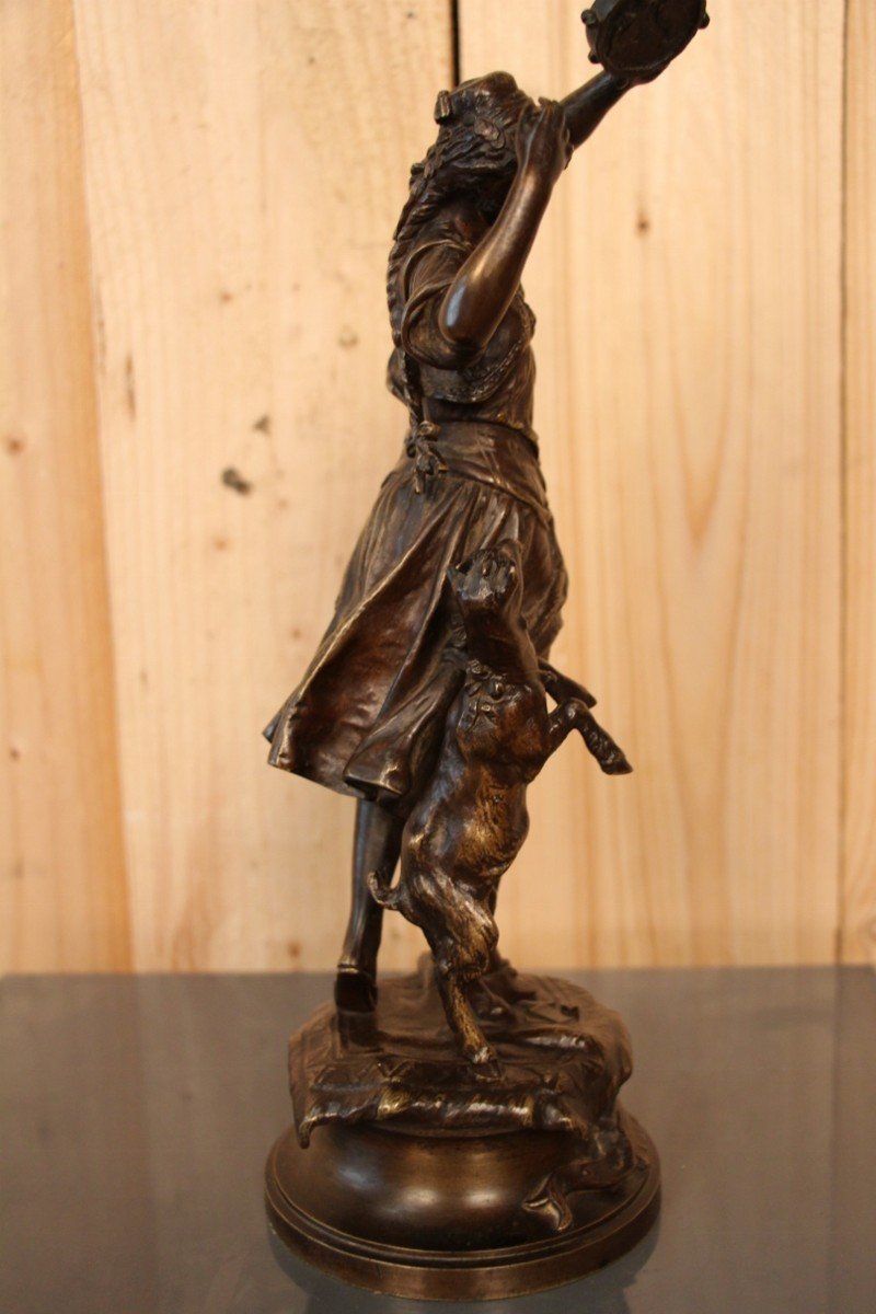 Bronze Esmeralda De Adrien Etienne Gaudez XIXeme-photo-4