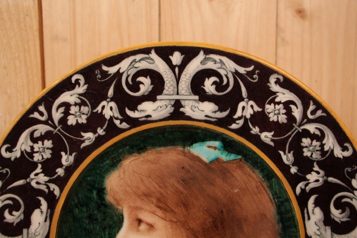 Plat En Faïence De Théodore Deck -photo-3