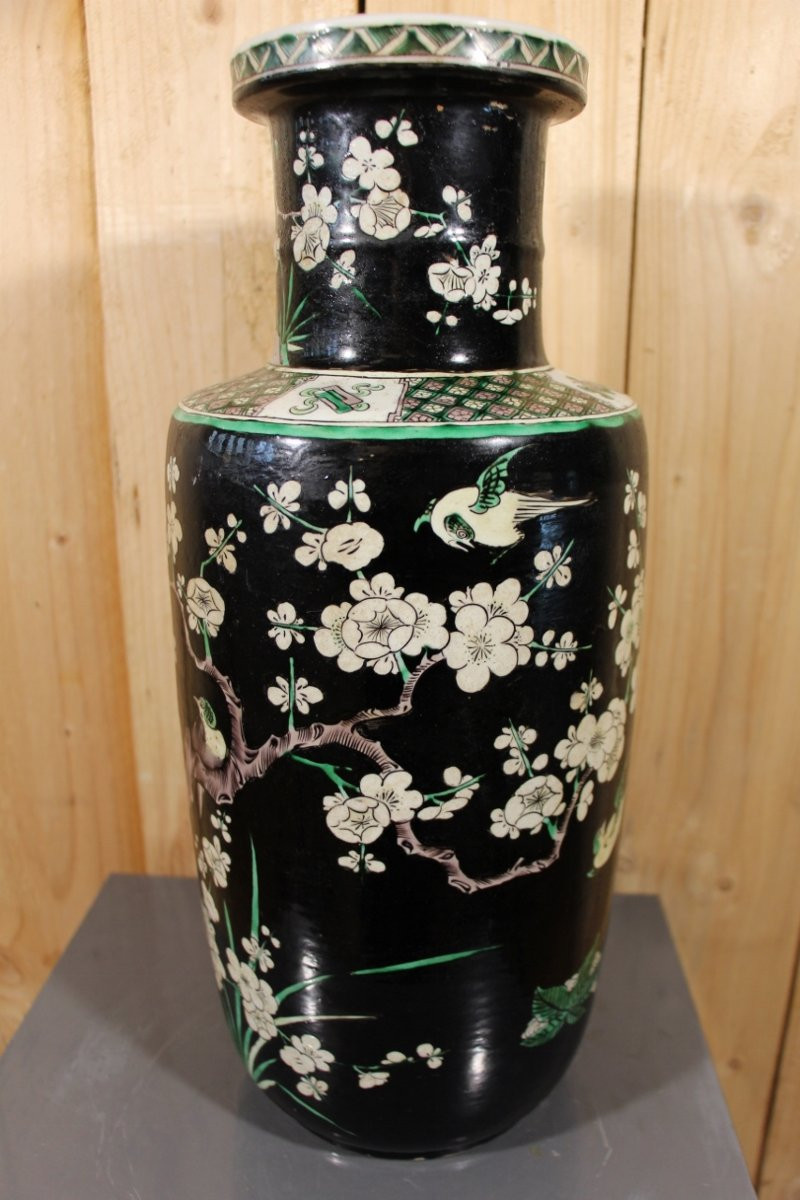 Vase En Porcelaine Chinoise XIXeme Famille Verte-photo-2