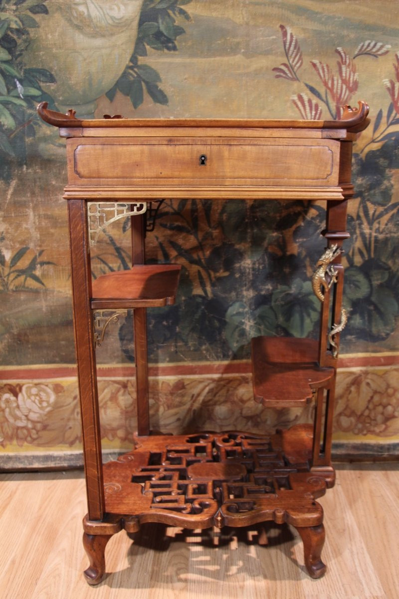Table d'Appoint, Travailleuse Japonisant Dans Le Style De Viardot-photo-6