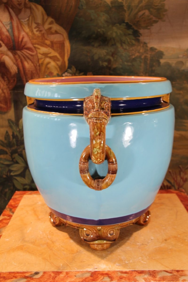 Large Minton Pot Cover 19th Century-photo-2