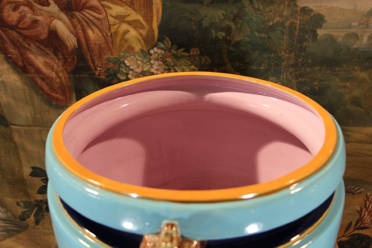 Large Minton Pot Cover 19th Century-photo-4