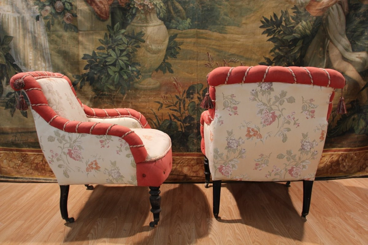 Napoleon III Upholstered Living Room -photo-4