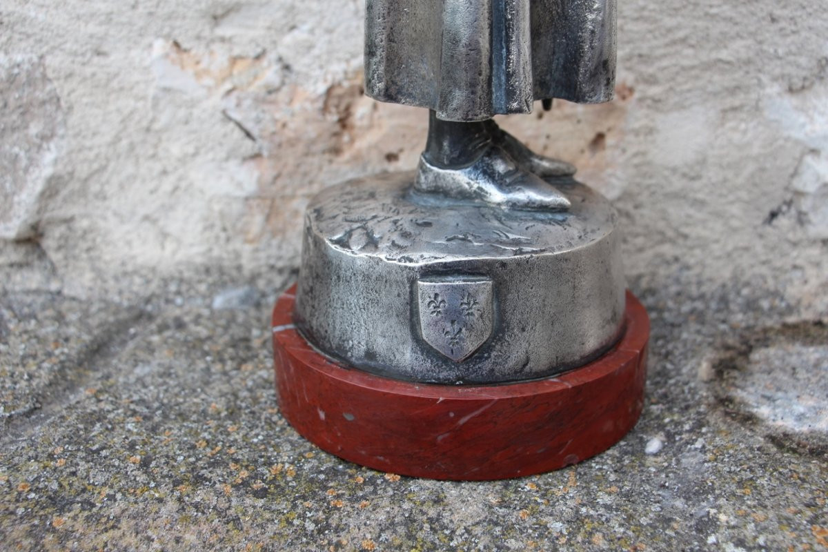 bronze de Saint Louis , signé de Emmanuel Fremiet -photo-7